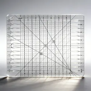 Transparent Acrylic Patchwork Ruler, Quilt Making Tool, 1/2 Inch Scale, Sewing Cutting Tool, Perfect Gift for Mom, DIY Craft Supplies