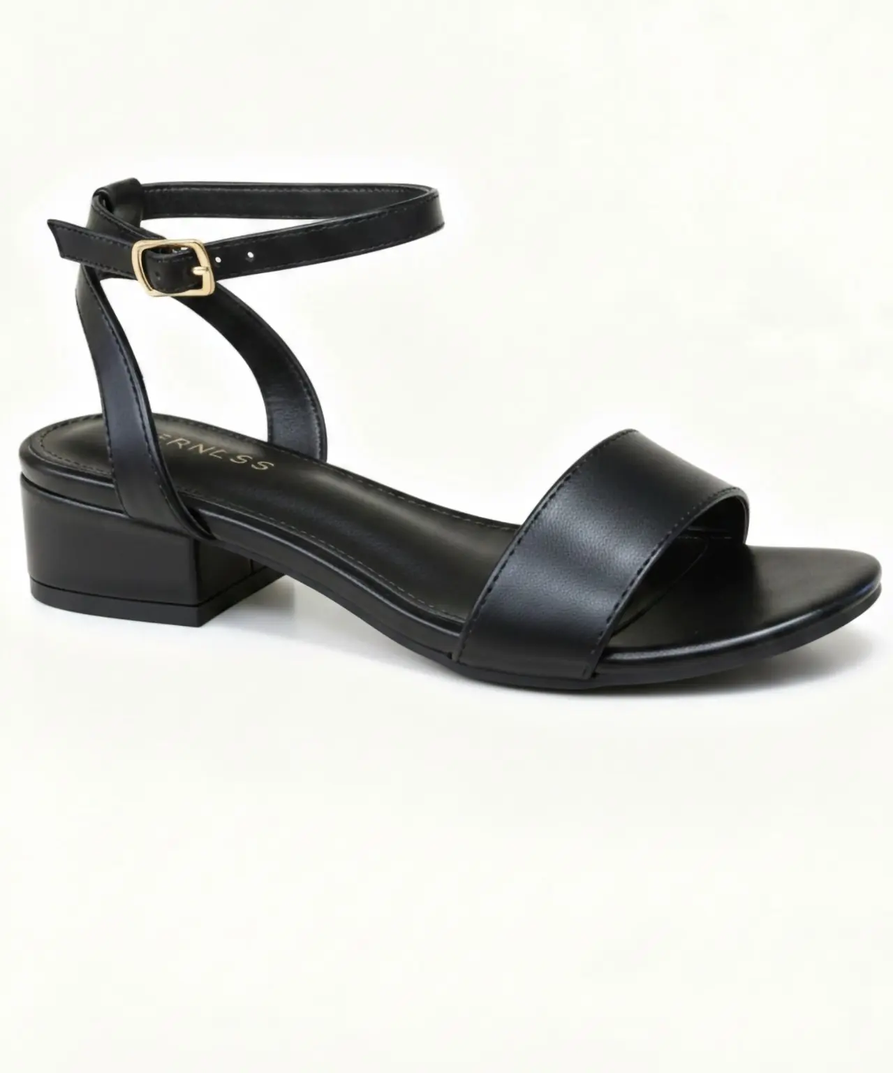 Women's Low Block Heel Ankle Strap Sandals – Open Toe Dress Shoes