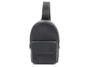 Pre-owned Louis Vuitton leather Backpacks pilot Slingbag Bagpack