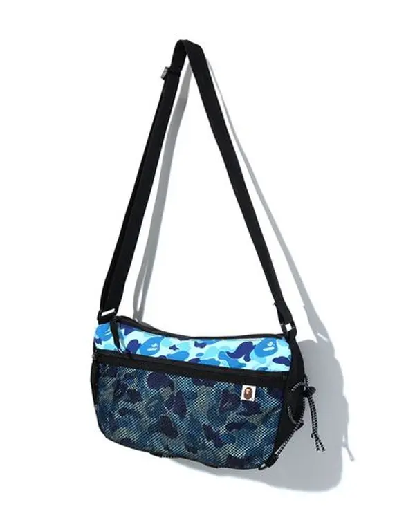 Bape ABC Bungee Cord Shoulder Bag ABC Blue Camo