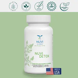 Nuvi Detox - Herbal Internal Cleanse & Digestive Support - Daily Health (60 Vegan Capsules)