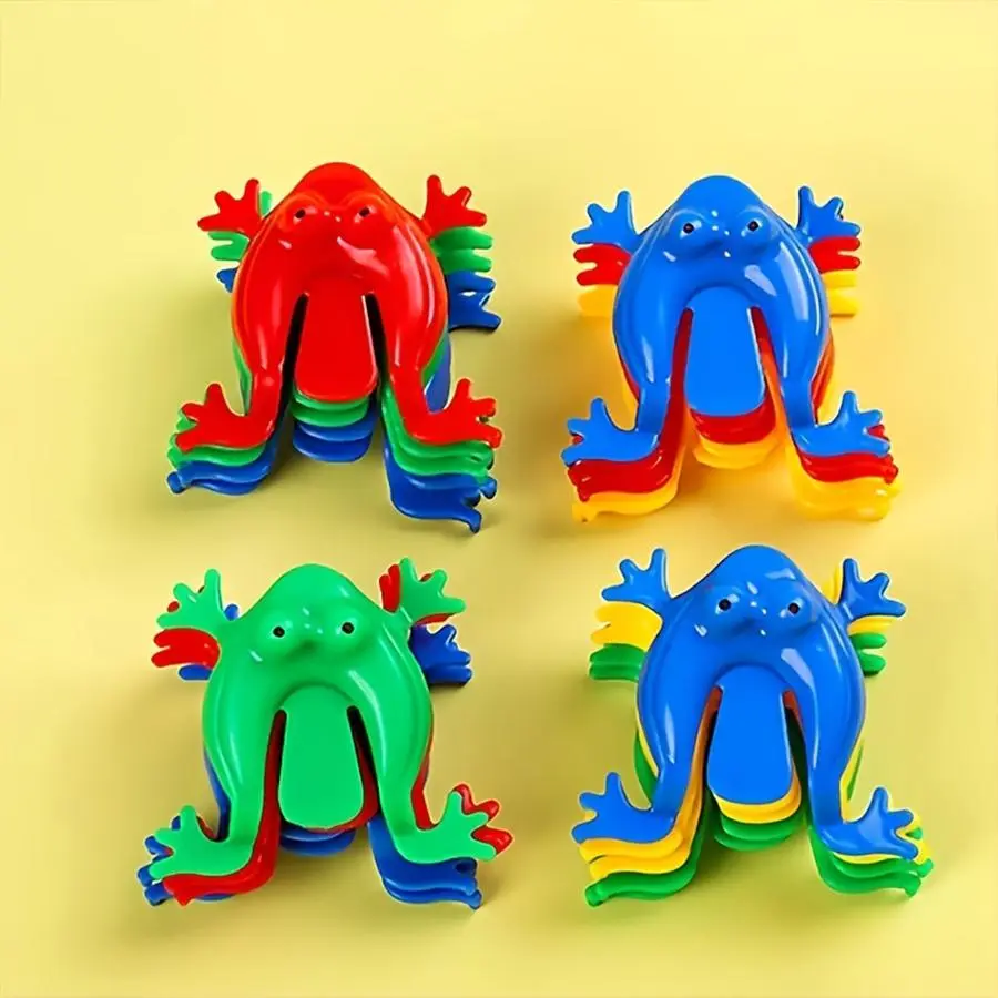 24pcs Mini Jumping Frogs - Colorful Plastic Finger Toys for Fun  & Party Favors, Prank Gag Gift, Ideal Birthday Gifts