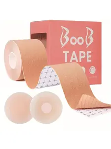 Silicone Adhesive Bra & Breast Tape, Breathable Comfortable Breast Lift Tape, Women's Lingerie Accessories for Daily Wear