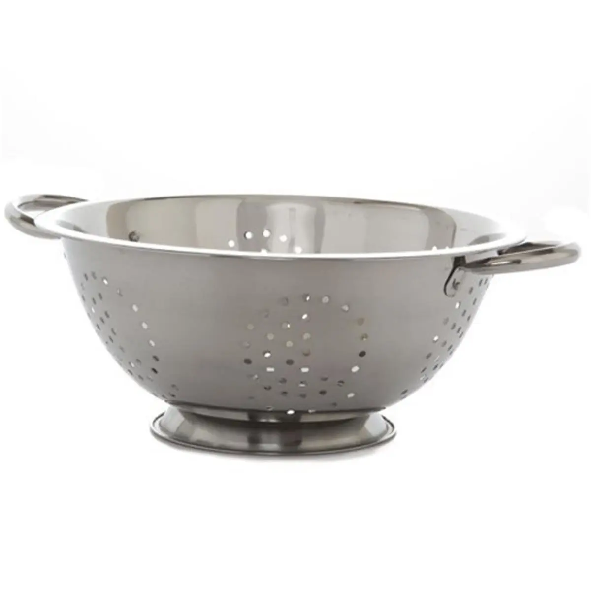 212 MAIN 3 qt. Stainless Steel Colander with Handles - Commercial Grade Multi Purpose Kitchen Sieve with Even Holes for Efficient Draining, Sturdy Pasta Strainer