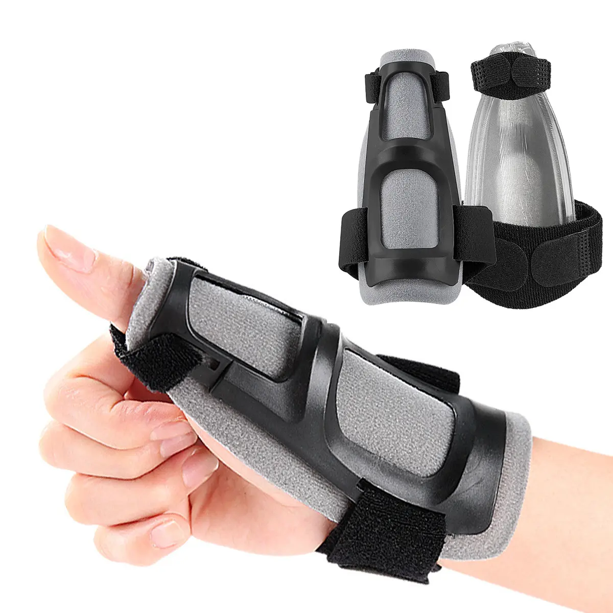 2 PCS Thumb Brace Support Splint Adjustable Wrist Thumb Stabilizer for Arthritis, Sprains, Tendonitis Carpal Tunnel Relief Daily & Sleeping Use Fits Left & Right Hand