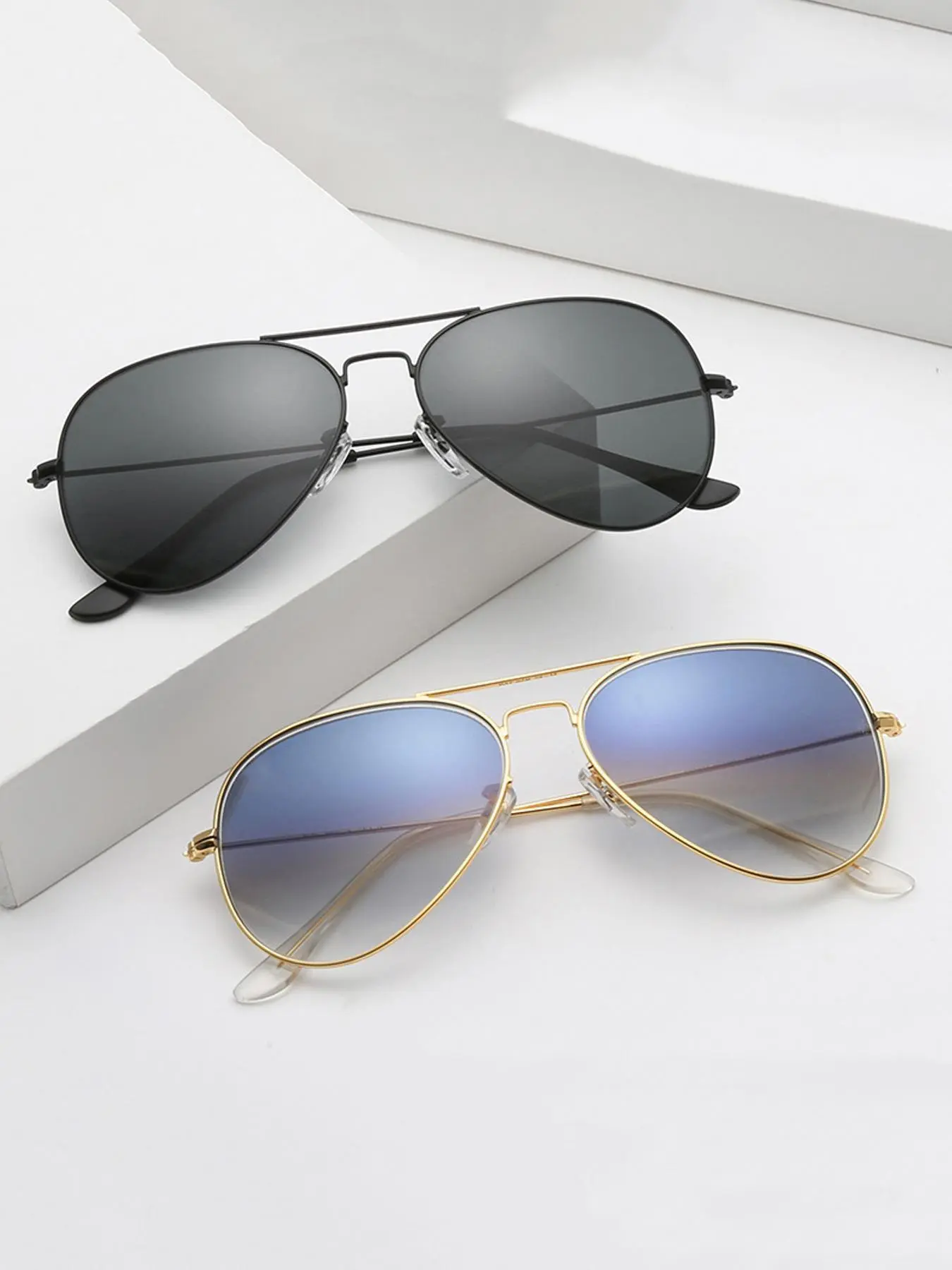 Classic Metal Aviator Sunglasses UV400 Protection Retro Chic Pilot Style Jessica Simpson - Brandclub - Jessica Simpson Women main image 3