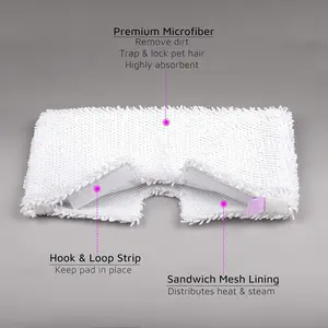 Steam Mop Replacement Pad, Compatible with Shark Steam Mini Mops S3500 Series, S3501, S3601, S3550, S3901, Se450, S3801co, S3601d, S2901, S2902