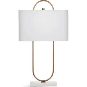 Mabel Metal and Marble Gold Table Lamp