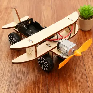 DIY Glider Kit, Small Tech Creative Invention Stem Education Toy, 3D Wooden Puzzle Model Set, Kids Creativity Building Blocks