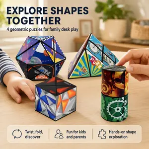 Variety of three-dimensional geometry Rubik's Cube decompression toy 3D infinite Rubik's Cube children's puzzle