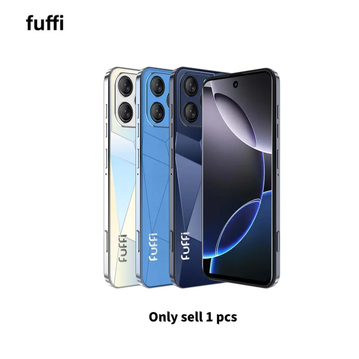 Fuffi-6.56-inch stylish smartphone, unlocked global 4G, 3800mAh battery, 8+13MP high-definition camera, 4+64GB memory, GPS， Dual SIM, dual standby Android phone, Cellphone