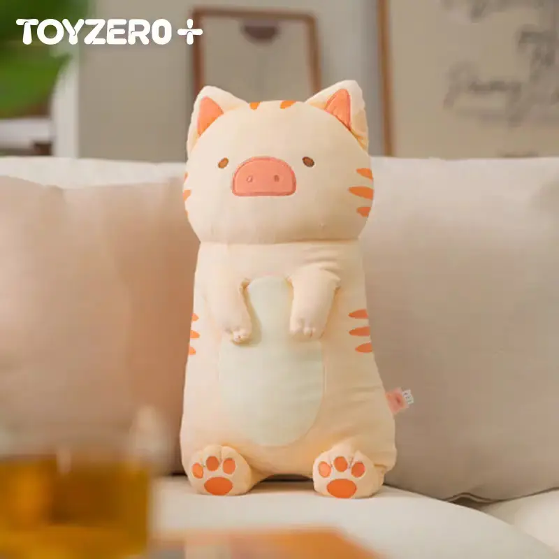52 TOYS LuLu The Piggy Official Pillow & Blanket Set,  Canned Pig Plush Pillow Air Con Blanket 2 in 1, Kawaii Cute Stuffed Piggy Throw Blanket