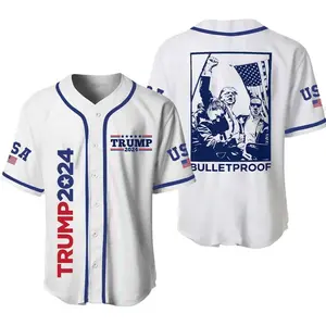 Tru.Ump Bullteproof Rally Shooter Election 2024 Baseball Jersey, Tru.mmP Men's Jersey