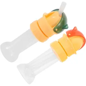 Kids Water Bottle Spout Conversion Cap with Straw Eco Reusable Universal Straw Lid Flip Top Spout Converter Spill-Proof Replacement Top (All) bamboo straws Colorful Soda Can Lids Dual-Function Tumbler Organizer Rack silicone cover dabber