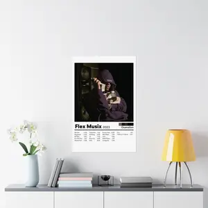 [ SALE UP 45% - UNFRAMED ] Osamason Flex Musix Poster, Underground Rap Album Art, Hip Hop Wall Decor, Modern Urban Music Aesthetic Print