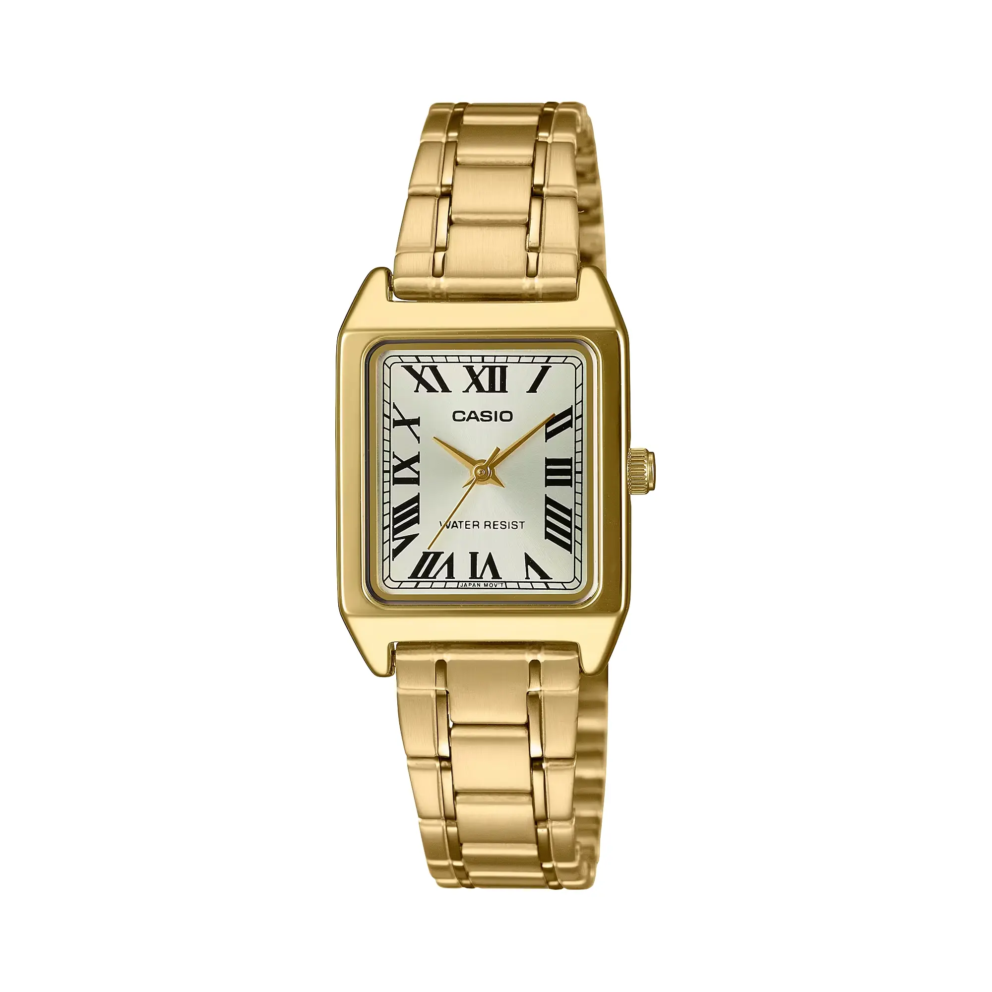 Casio Women’s Gold Analog Watch with Roman Numerals Steel Bracelet - LTP-V007G-9BUDF