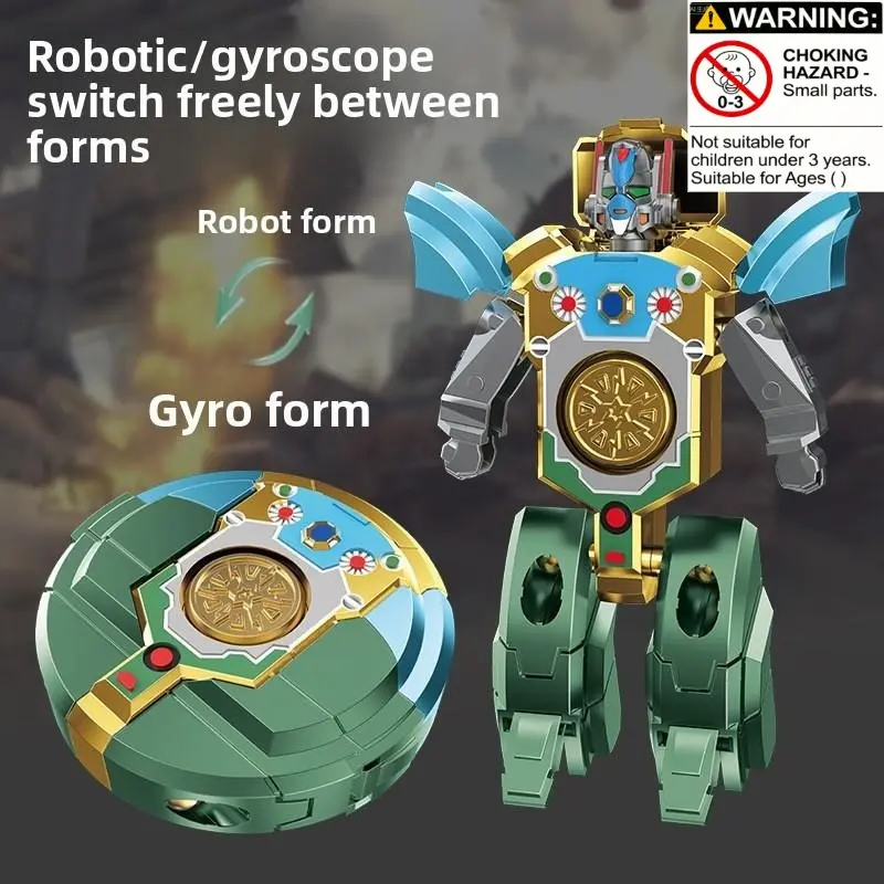 Transforming Robot Fidget Spinner Toy for Kids, Rotating Stress Relief Mechanical Finger Gyroscope, Fun Educational Gift, Stress Relieving Accessory, Stress Relief Fidgets