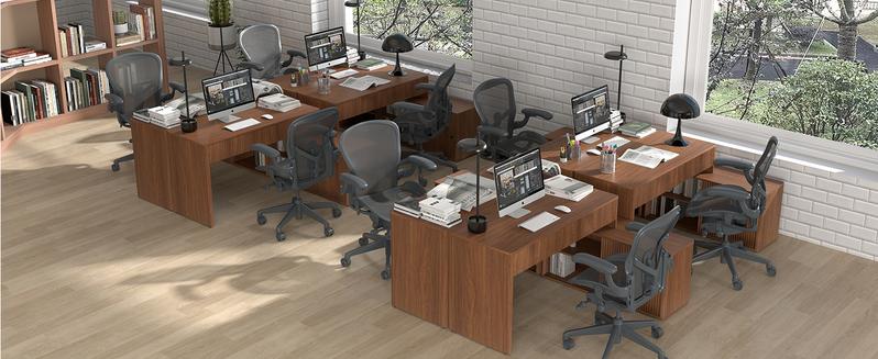 Giratree Modern Computer PC Desk Table with Storage, Corner L Shaped Desk with Drawers, Home Office Desk for Bedroom and Small Space, for Writing, Executive, Study, Work, Vanity