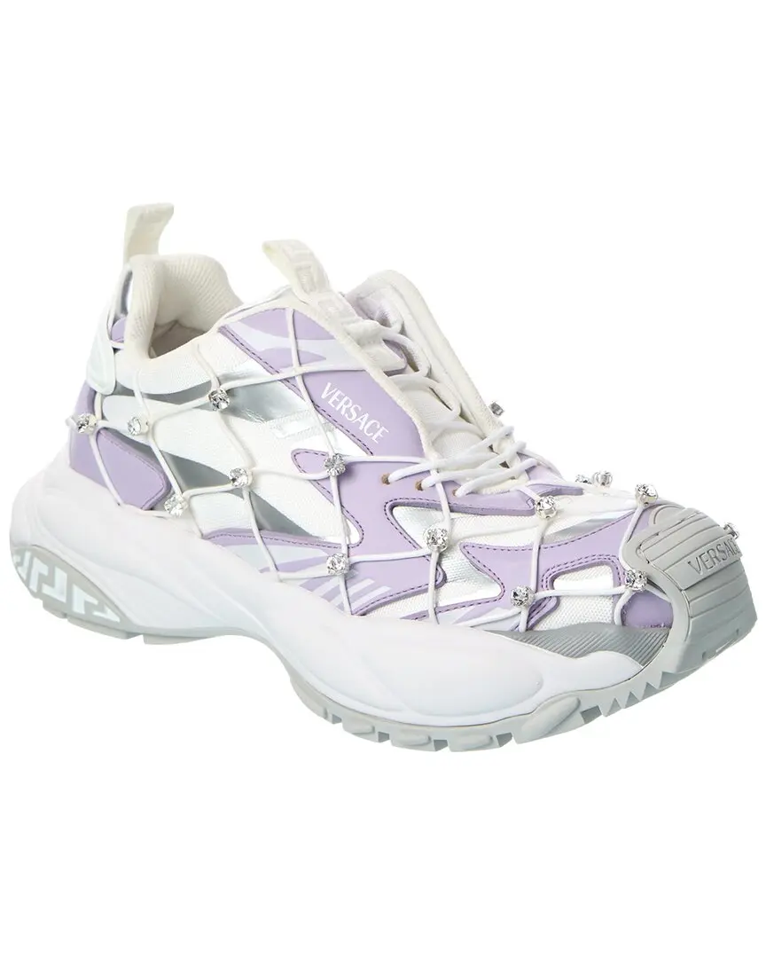 Versace Leather & Mesh Sneaker
