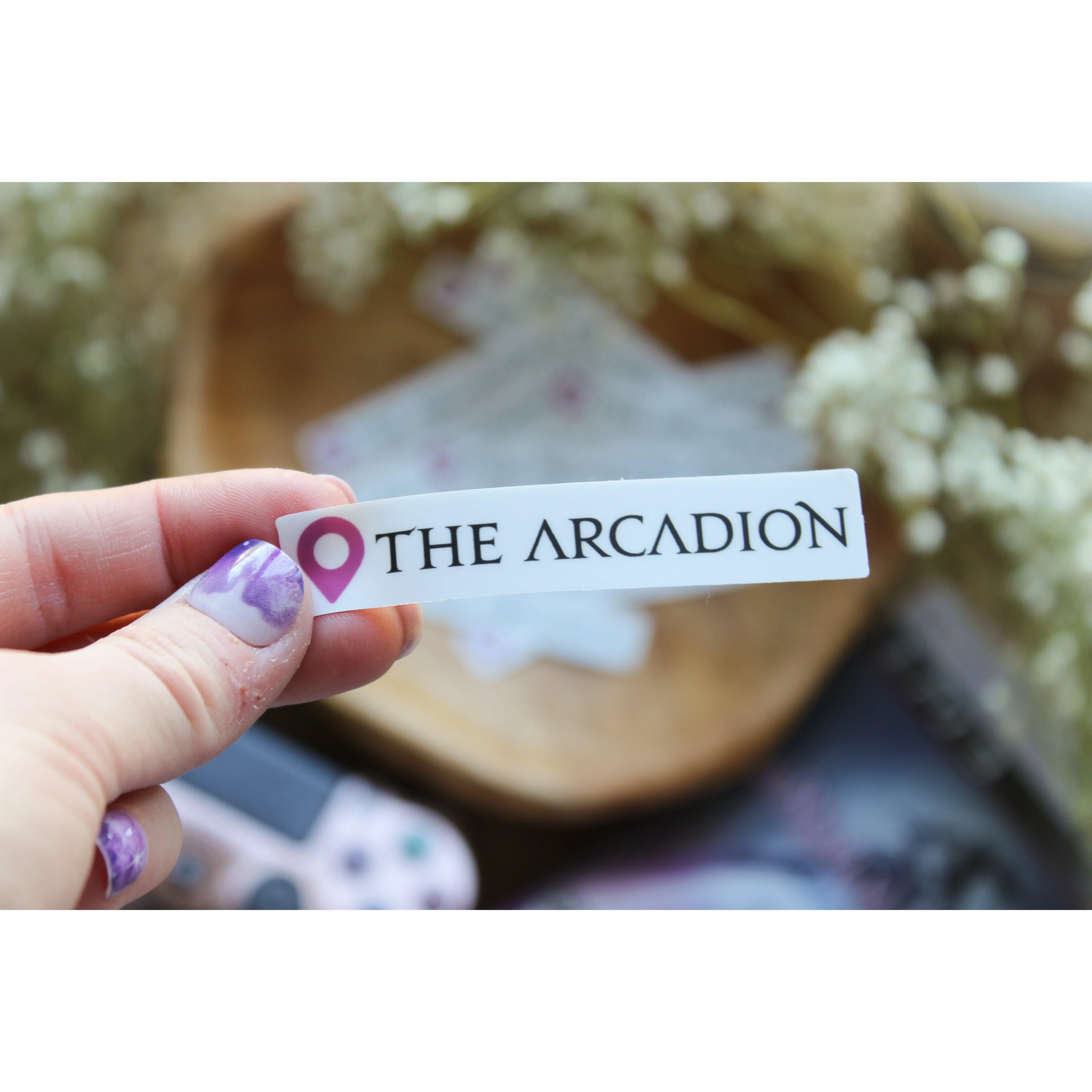 Final Fantasy XIV The Arcadion Location Tag Waterproof Vinyl Sticker | Matte Finish | 0.5" x 3"