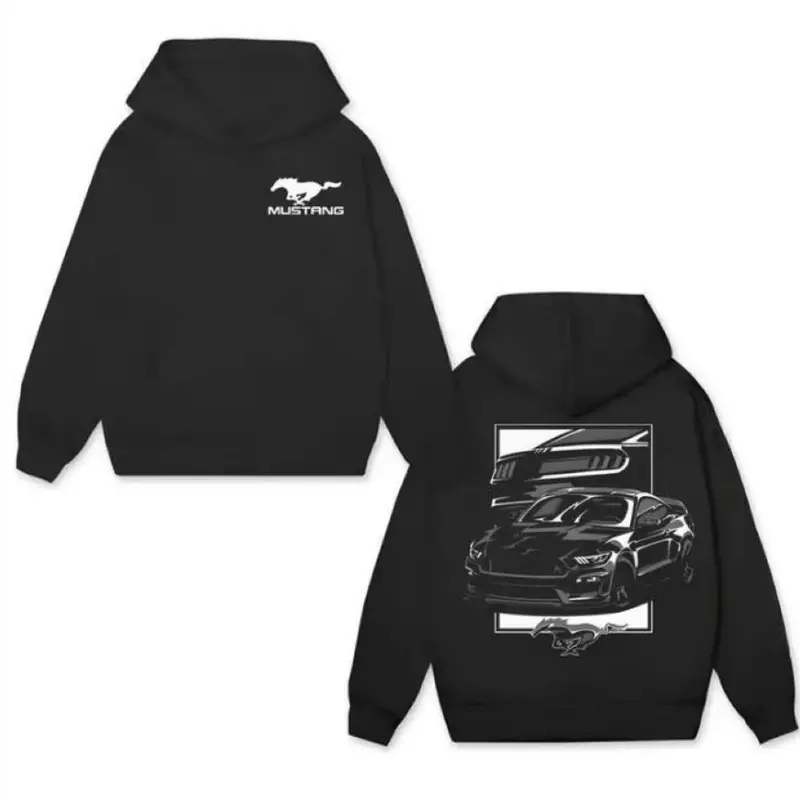 S550 Mustang GT 2-Side T-Shirt / Sweatshirt / Hoodie – Muscle Car Graphic Apparel, American Sports Car Streetwear, Perfect Gift for Car Lovers and Racing Fans