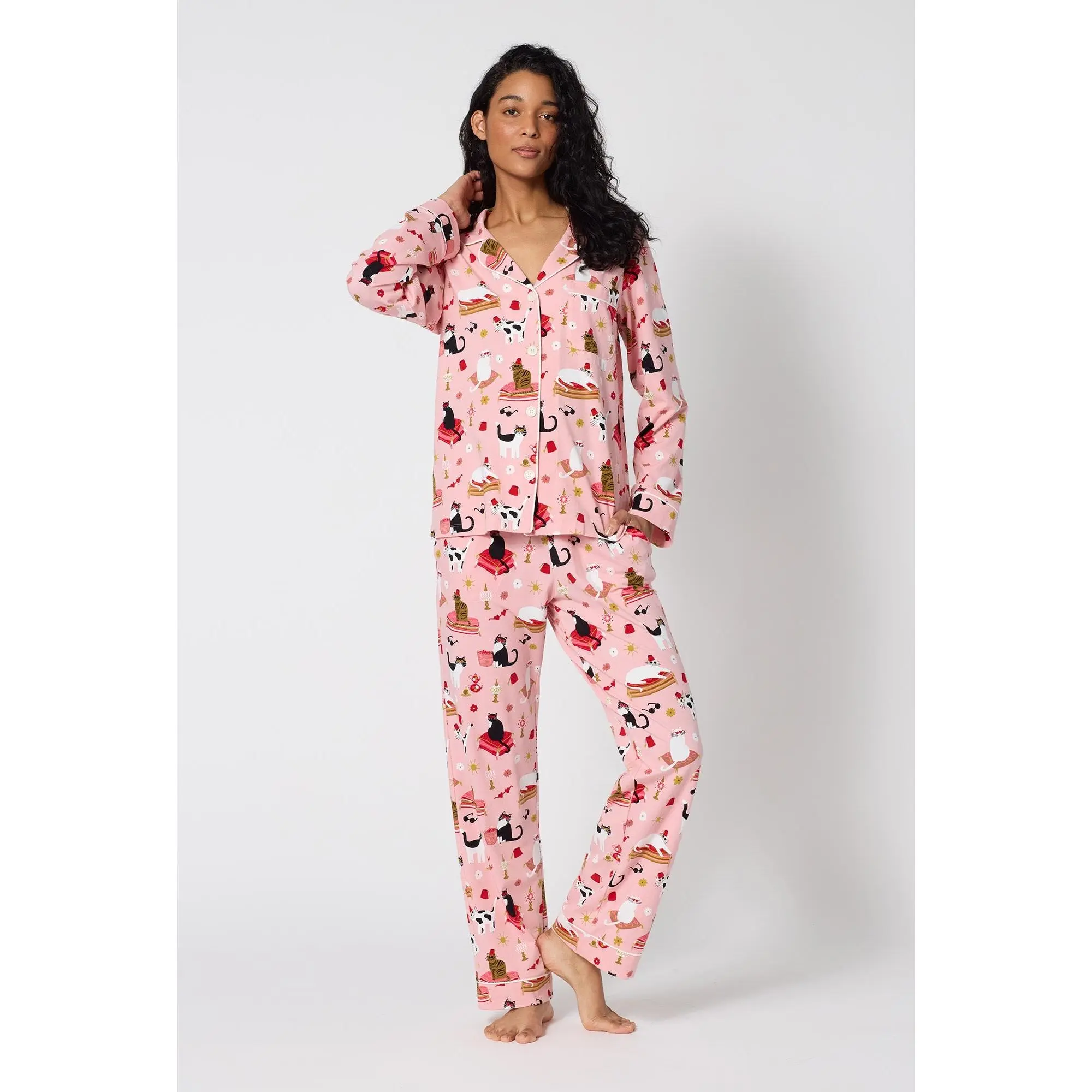 Bed Head Long Sleeve Classic Stretch Jersey PJ Set