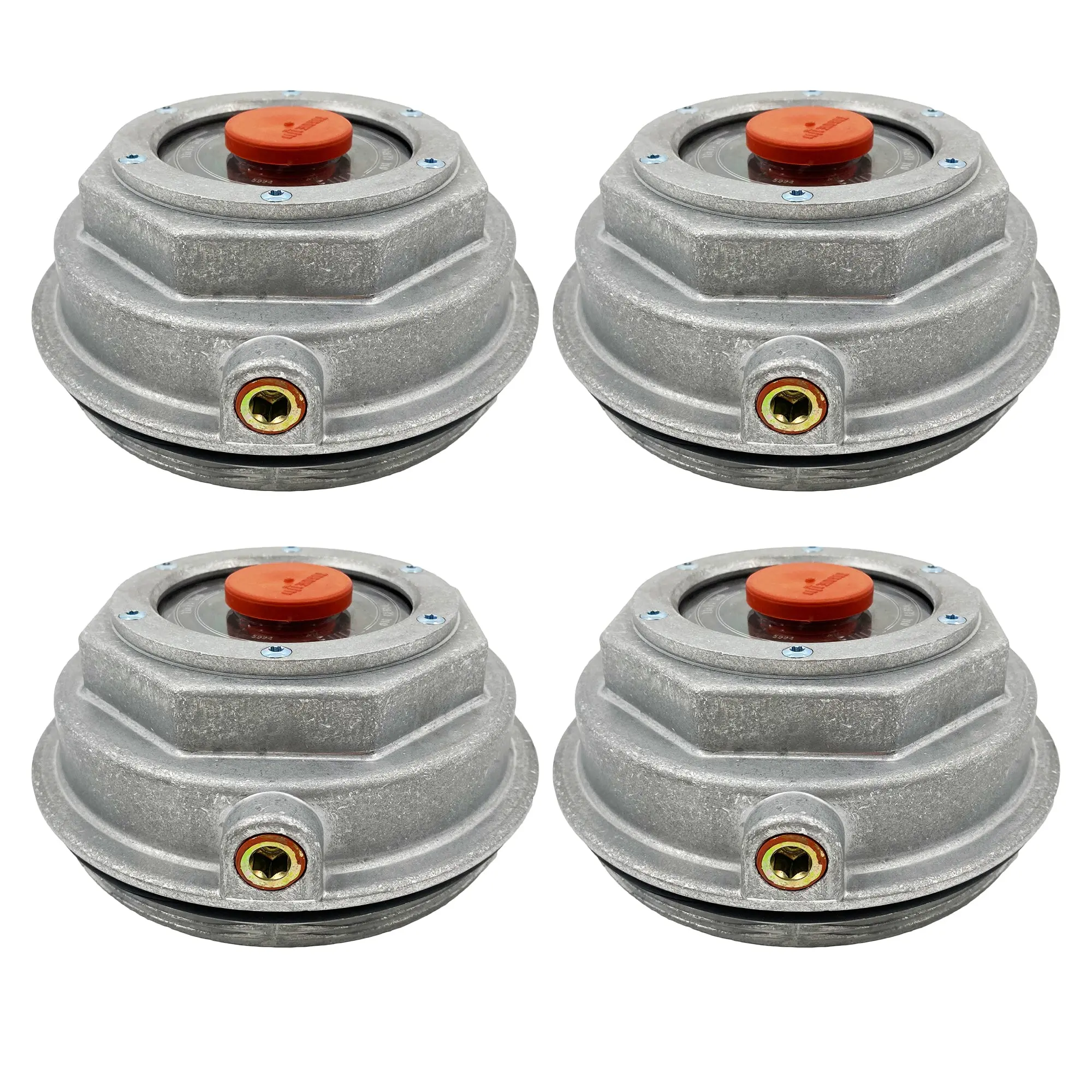 Torque 4 PCS 3404075 Aluminum Hub Caps for Trailer Axle Replaces Stemco 340-4075 Wheel Replacement
