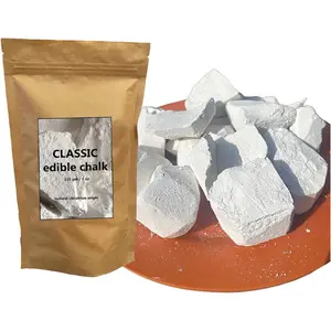 NEW !!! Classic Natural Edible Chalk Organic Crunchy White Chalk Chunks for Eating, Pica Cravings, and ASMR Pure Ukrainian 4oz (115g)