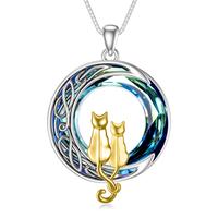 2 Cats(Yellow Gold and Yellow Gold)-Blue 02-E
