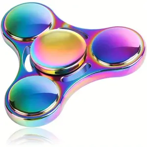 1pc/ 4pcs Fidget Spinner Toy Durable Stainless Steel Bearing High Speed Spins Precision Metal Hand Spinner EDC Focus Anxiety Stress Relief Fidgeting Gadgets Boredom Killing Time