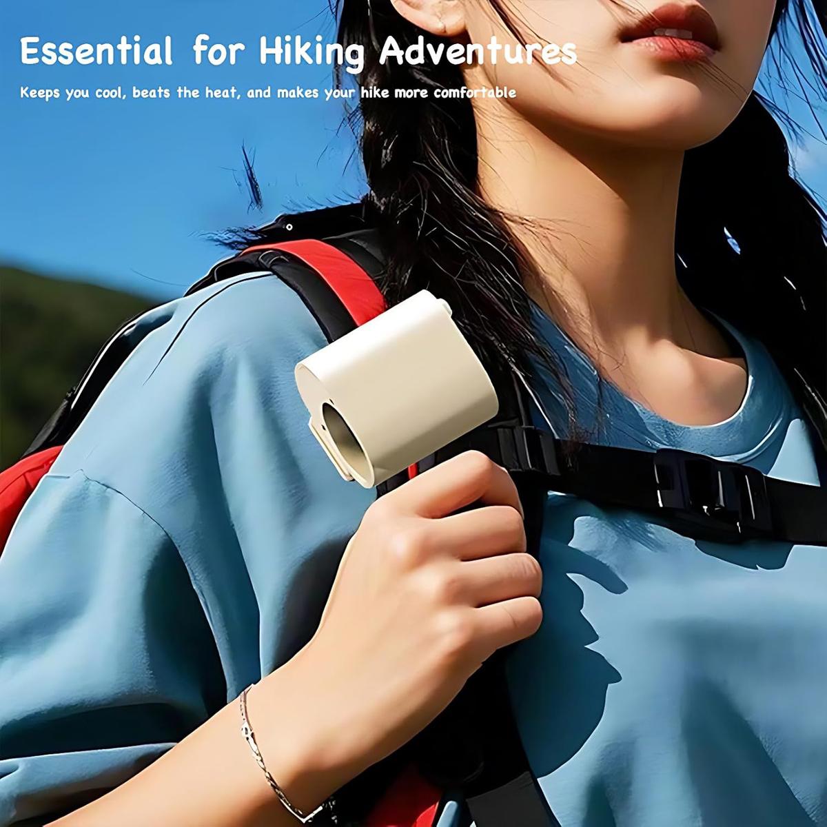 Car Clip On Fan No Cooling Function with LED Display 360° Rotation 100 Speeds Adjustable USB Rechargeable Personal 1800mAh Battery Stepless Speed Adjustment Charging