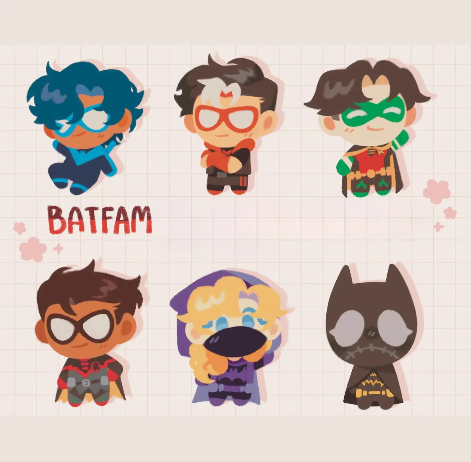 Batfam Keychains, Nightwing Redhood Acrylic Keychains! Batfam Keyring Cute Accessory, Fun Charm For Backpack Or Purse | High Quality and Customer Favorite Items