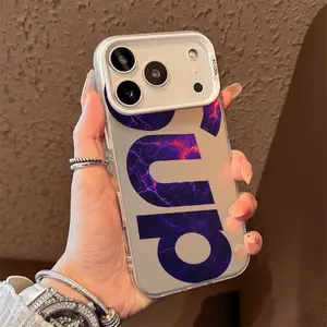 Dazzling Neon Lightning Letters Phone Case for iPhone 17 AIR 17 PRO 16 PRO 15 PRO MAX 14 PLUS 13 PRO 12 11 PRO XS MAX X XR Samsung Galaxy S25 Ultra S24 S23 S22 Plus