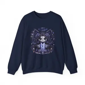 Gemini Skull Angel sweatshirt | Zodiac Twins Crewneck