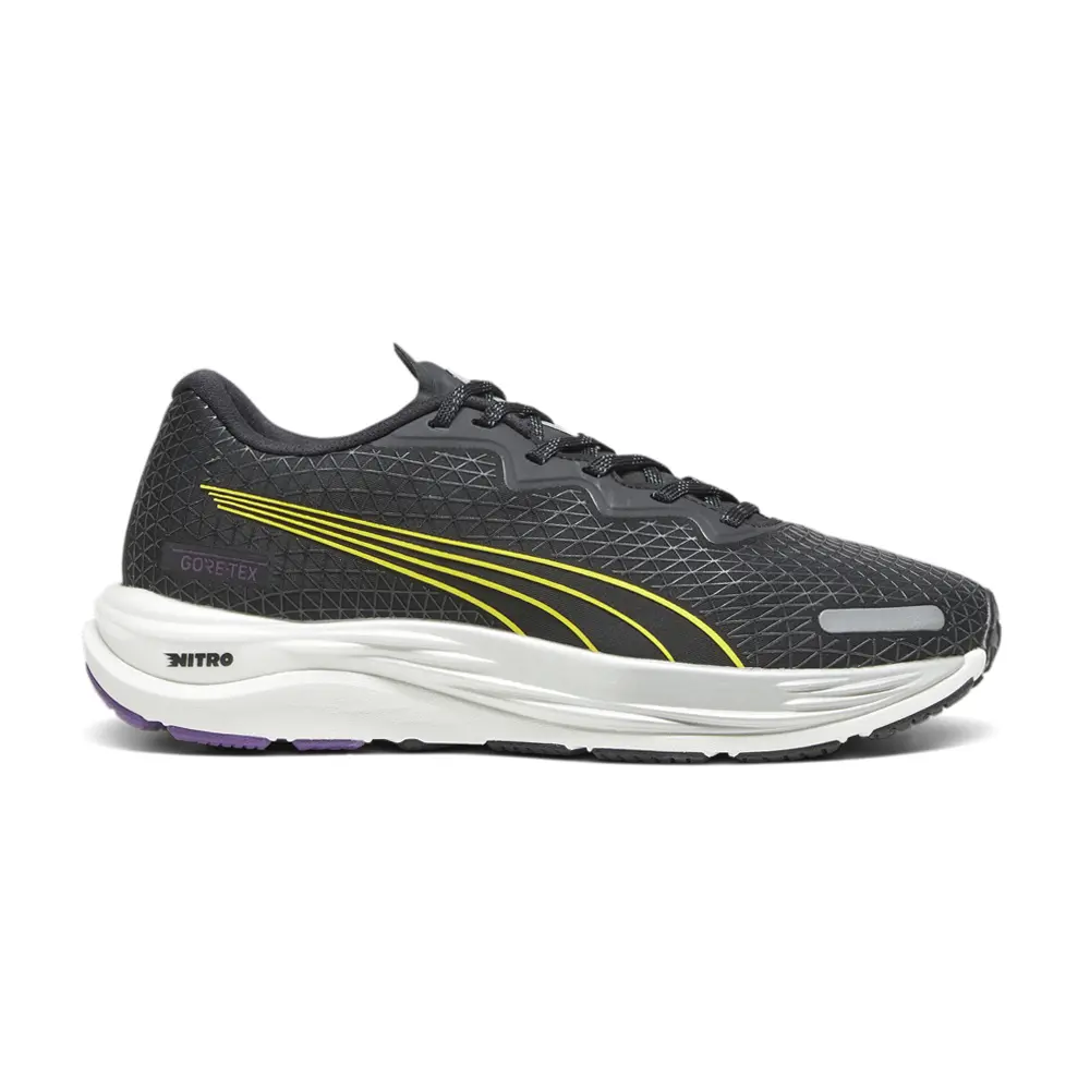 PUMA Womens Velocity Nitro 2 Gtx Running Sneakers Shoes - Black