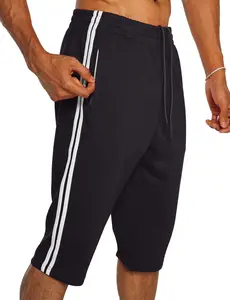 Ouber Men’s 3/4 Training Pants Gym Workout Track Pants Soccer Pants