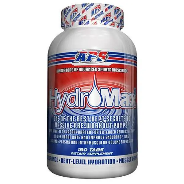APS Nutrition Hydromax Glycerin Dietary Supplement - 180 Capsules, Edible Form, Hydration Boost, Muscle Pumps, Bodybuilding Lifestyle Support