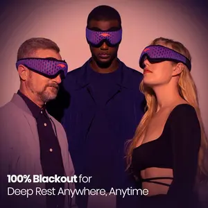 Manta Pro Sleep Mask - 100% Light Blocking Sleep Mask for Side Sleepers, Breathable and Comfortable, Spacious & Zero Pressure for Long Lashes, Perfect for Sleep/Travel/Nap/Shift Work