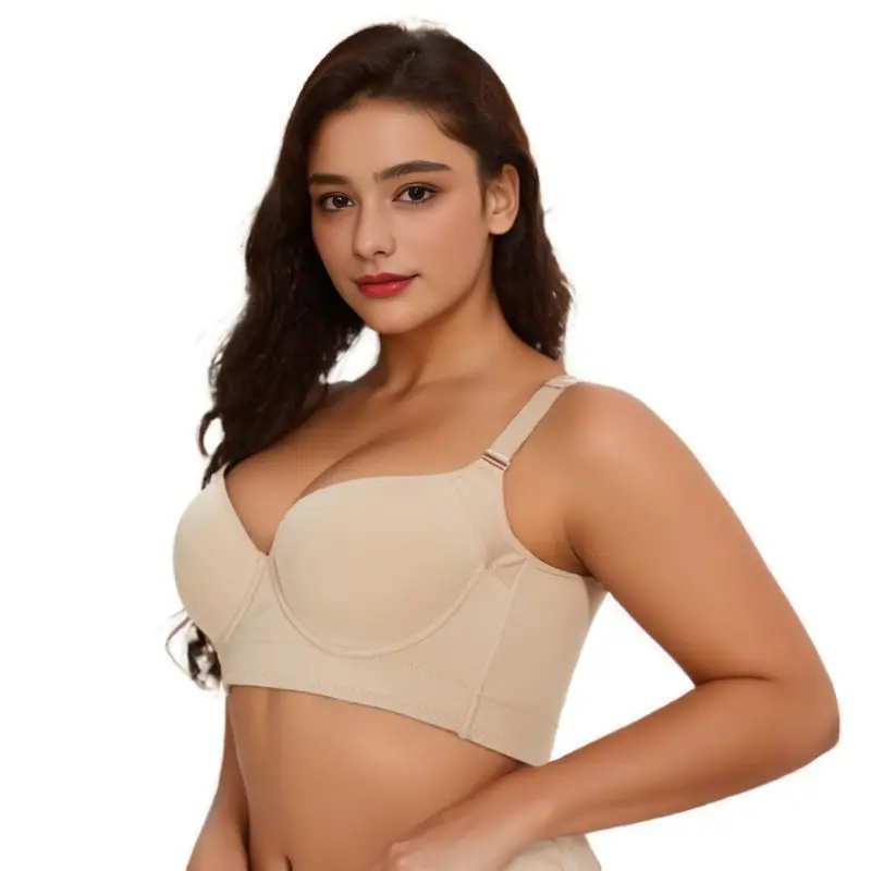 Comfortable Plus Size Women's Bra - Slimming & Anti-Sagging Design for Enhanced Support and Style