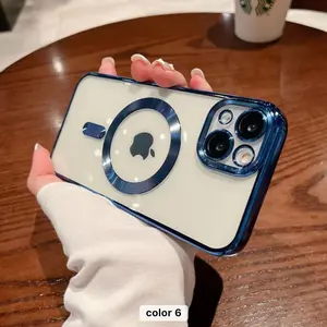 Protective Shockproof Case Cover For iPhone 16  iPhone /16 Plus / iPhone 16 Pro /  iPhone 16 Pro Max / With Camera Lens Cover (Blue)