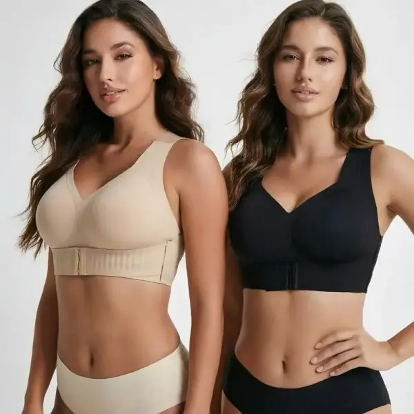 Women‘s Posture Correction Sports Bra – Jelly Gel Strap Lifting & Shaping Wire-Free Bra, Breathable Medium Support Pullover Bralette, Anti-Sagging Comfort Underwear for Women