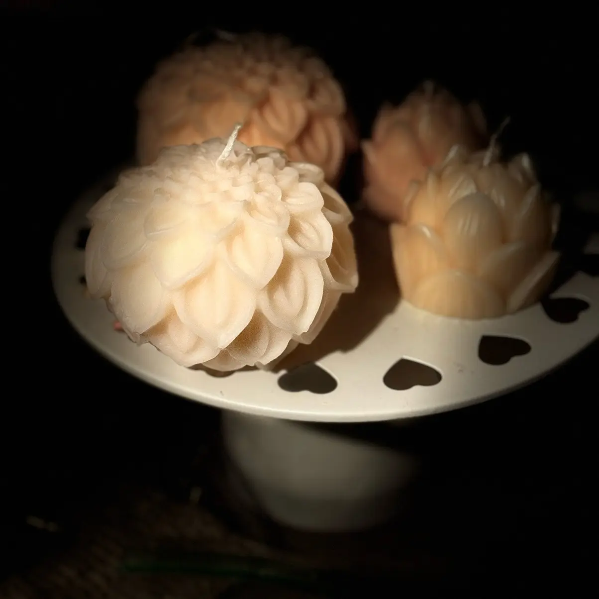 Soy wax candle decor