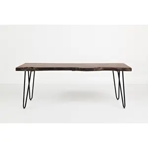 Nature's Edge 48'' Modern Solid Wood Live Edge Bench