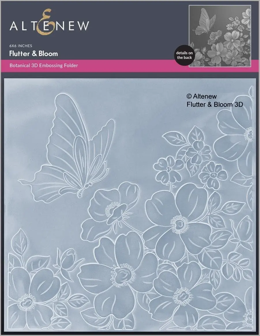 Flutter & Bloom 3D Embossing Folder