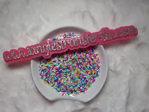 Colorful polymer clay for snowglobe tumbler, nail arts, slime, etc