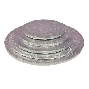 Drum 6in Silver Round Cake