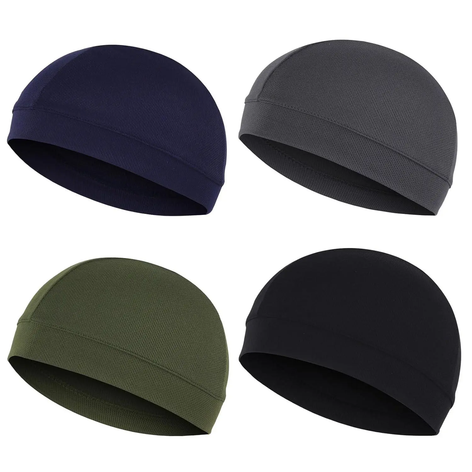 Sports Beanie, Sweat Absorbing Quick Drying Helmet Liner Cap, Breathable Comfortable Cycling Cap, Outdoor Sports Hat for Cycling, Running, Hiking, Climbing, Beanie Hats, Polyester Outdoor Headwear