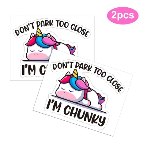 Cartoon Don't Park Too Close Car Stickers for Summer, Funny Warning Car Decals, Self-adhesive Sticker for Motorcycle Car Decor, Decals for Truck & Car & More, Car Decorative Sticker, Sticker for Cars, Car Accessories