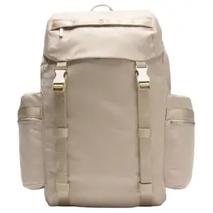 Lululemon Wunderlust 25L Nylon Backpack for Men and Women with Large Capacity and Portable Design in Oakwood and Silver