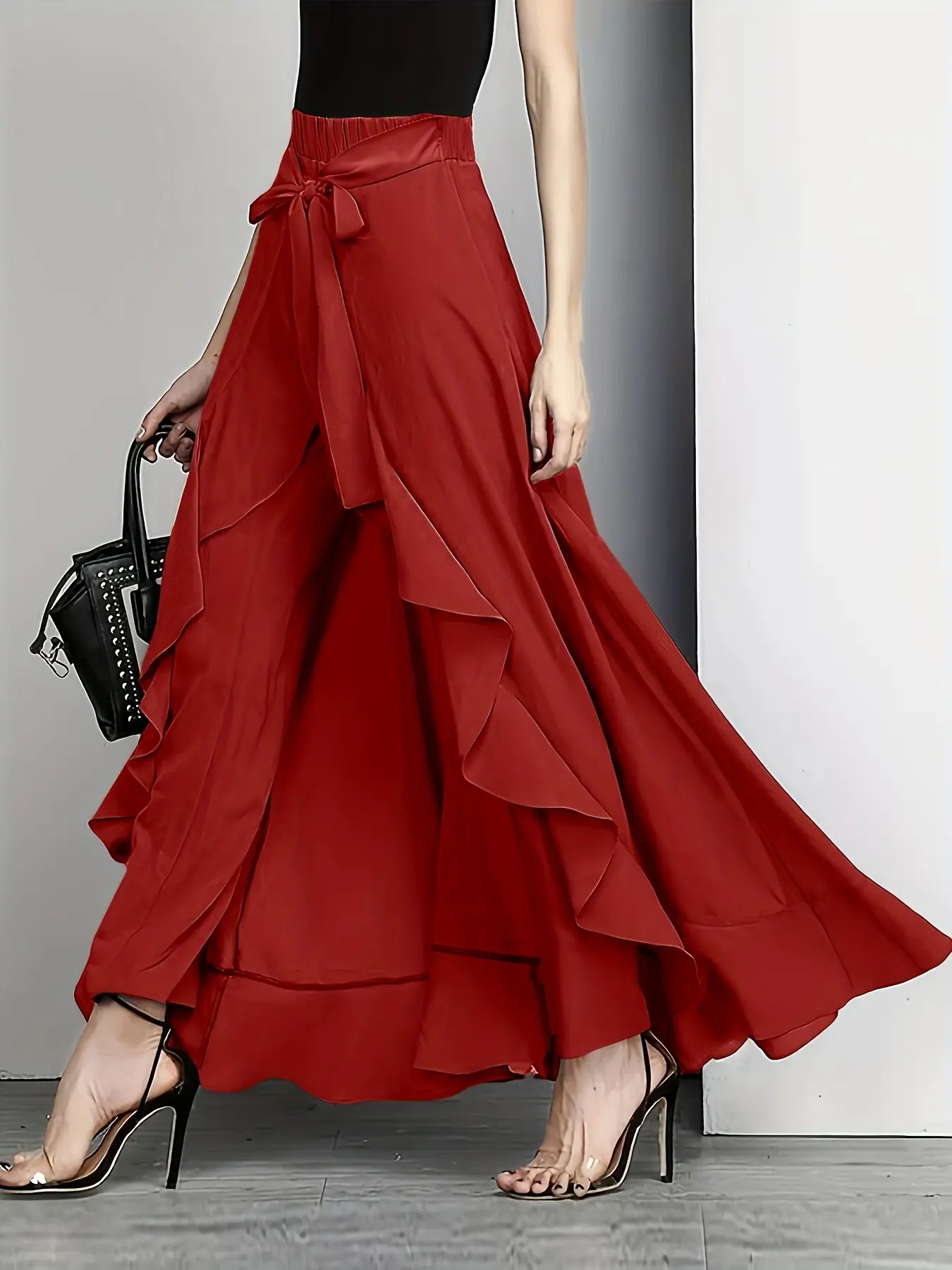 Ladies' Ruffled Long Pants